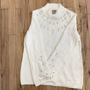 CHICOS || Gorgeous Beaded Sweater